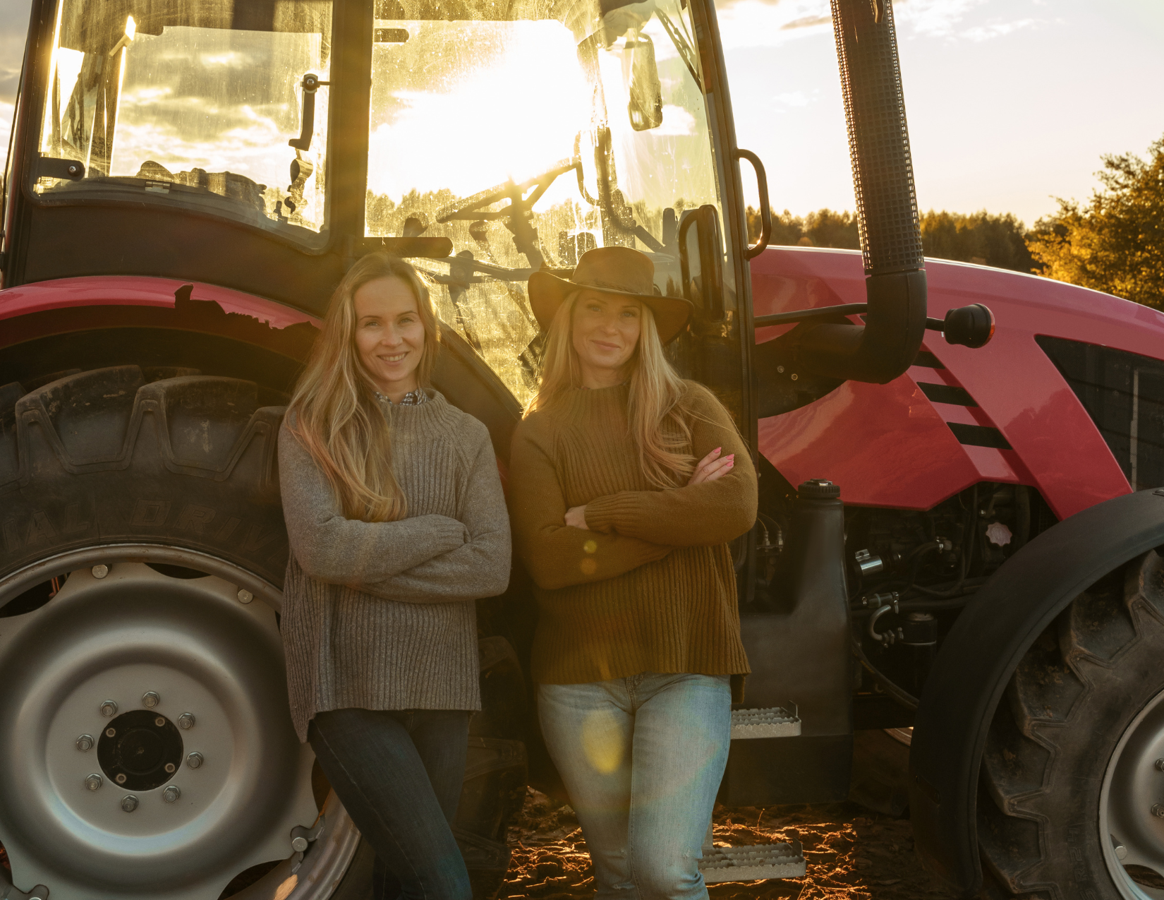 Women with Tractor 