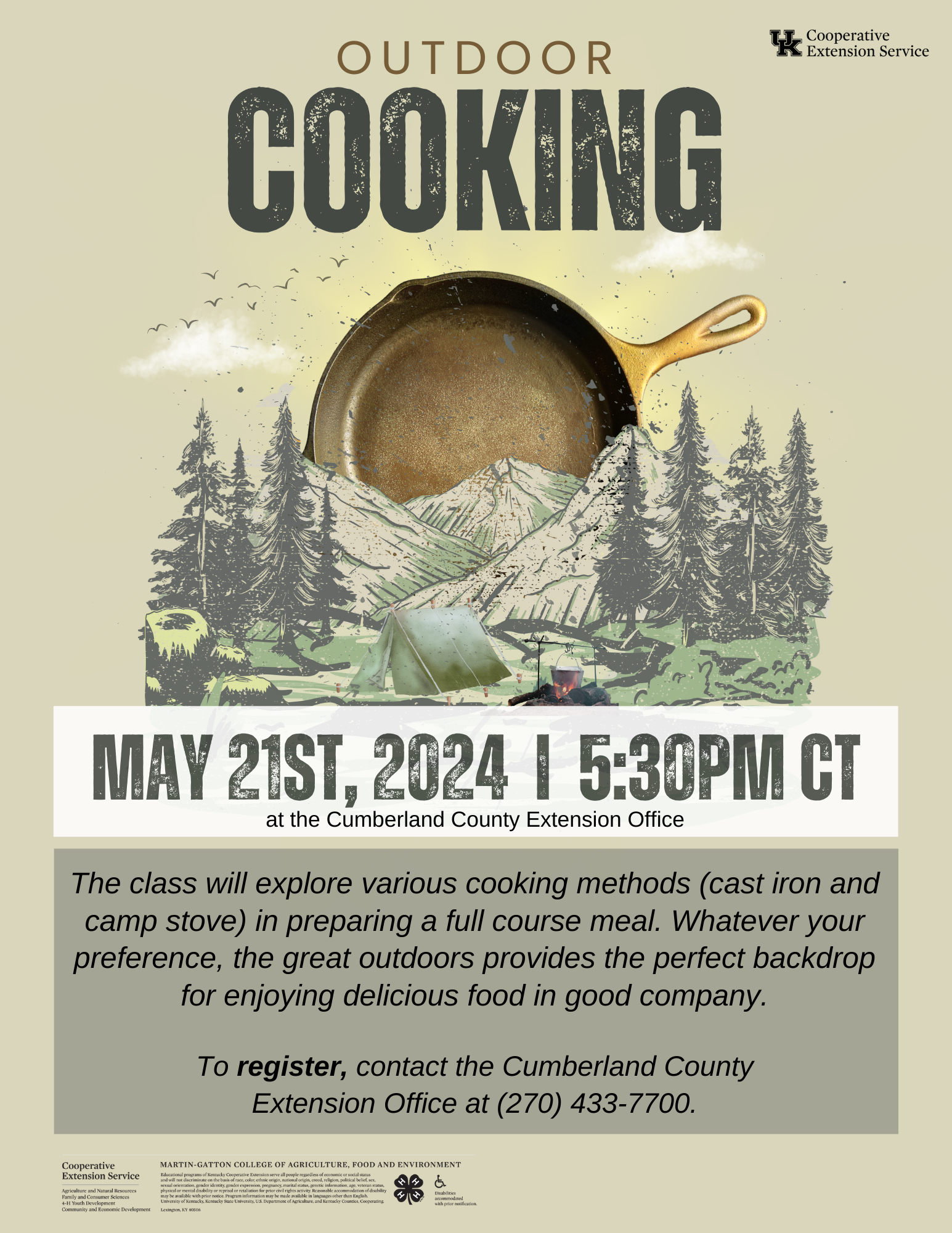 Outdoor Cooking Flyer