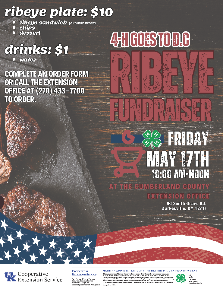 Ribeye Fundraiser Flyer