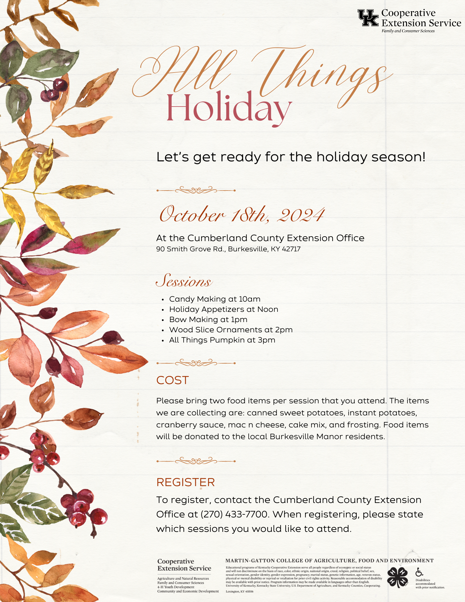 All Things Holiday Flyer 