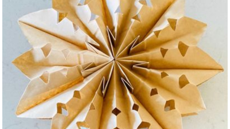 Paper Bag Snowflake 