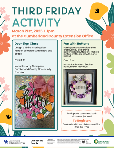 Third Friday Activity Flyer 